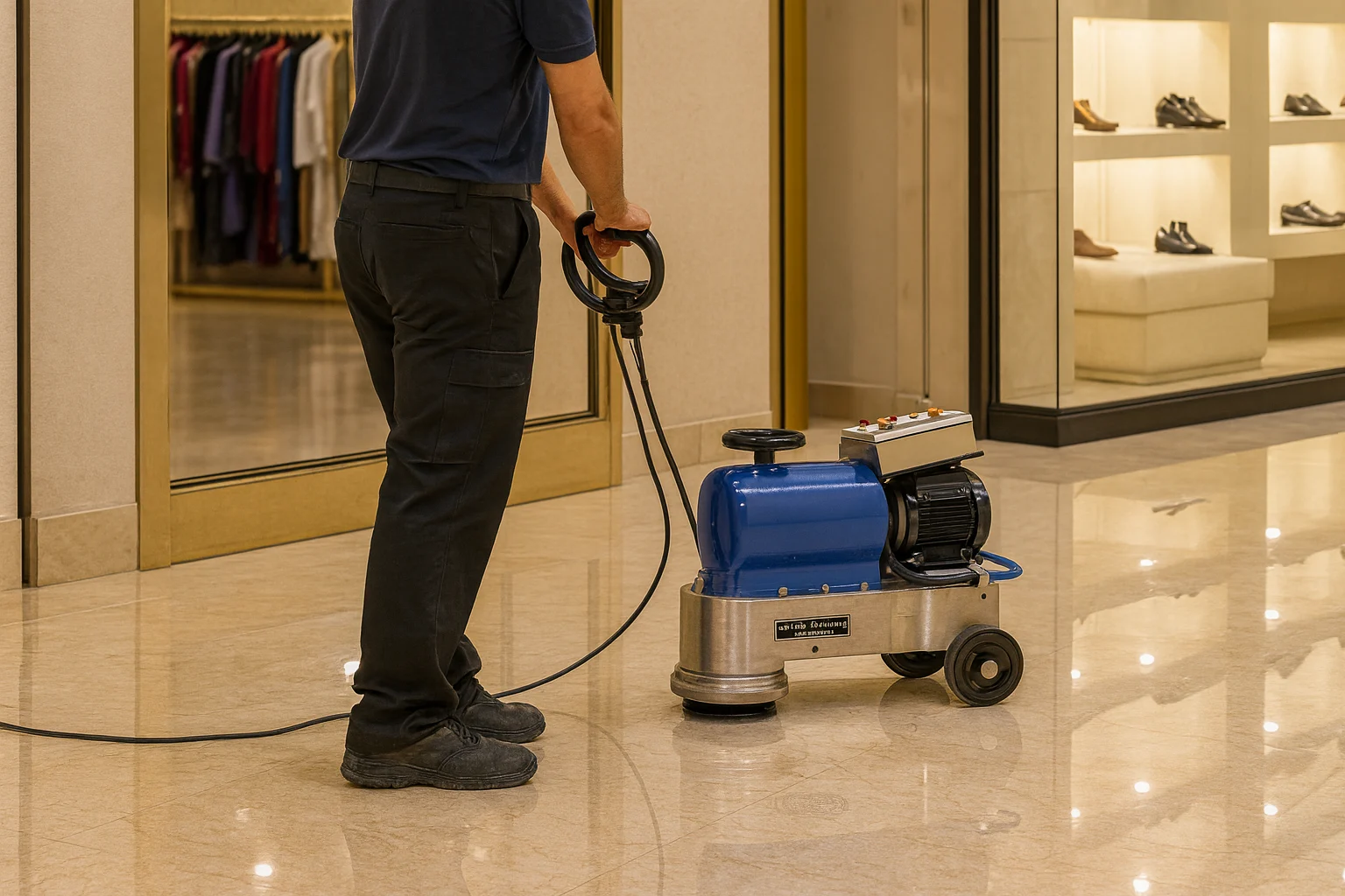 pulido de suelos con maquina en provincia de Valencia