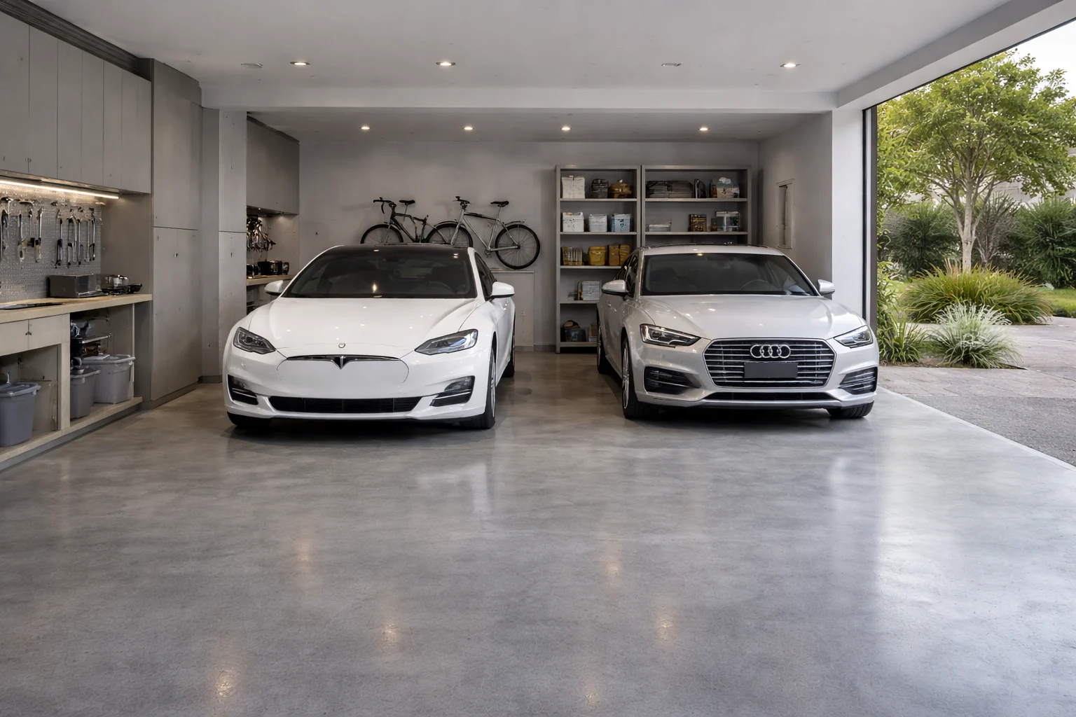 cemento pulido suelo garaje Valencia