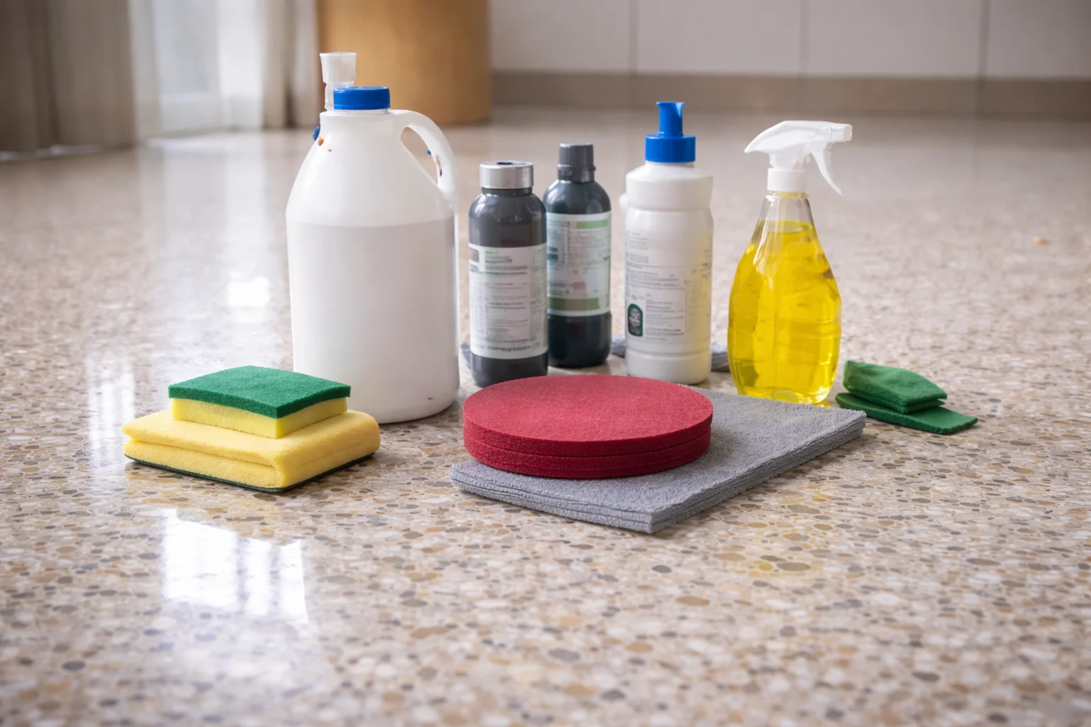 productos para dar brillo al suelo de terrazo VALENCIA