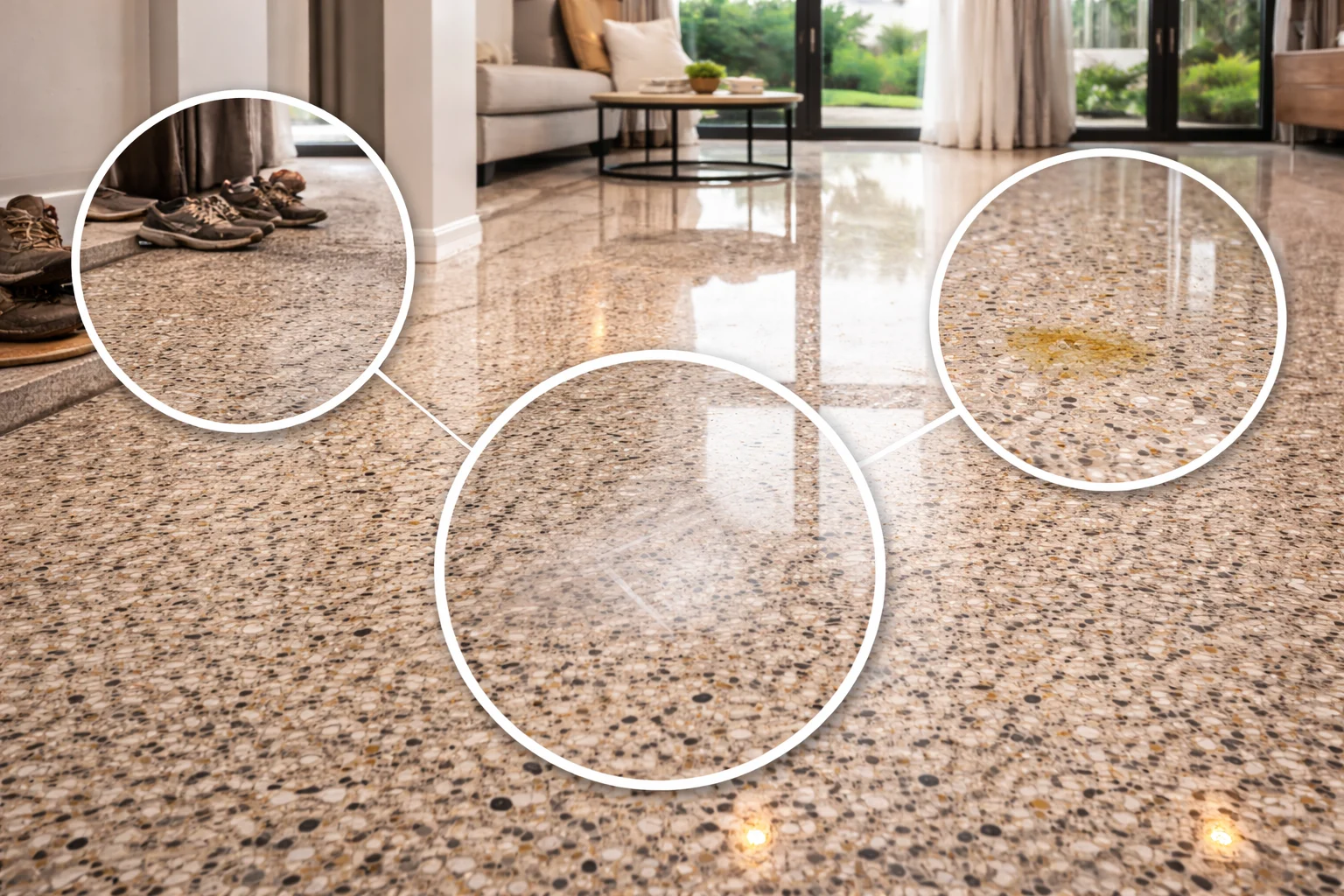 Problemas comunes en el suelo terrazzo